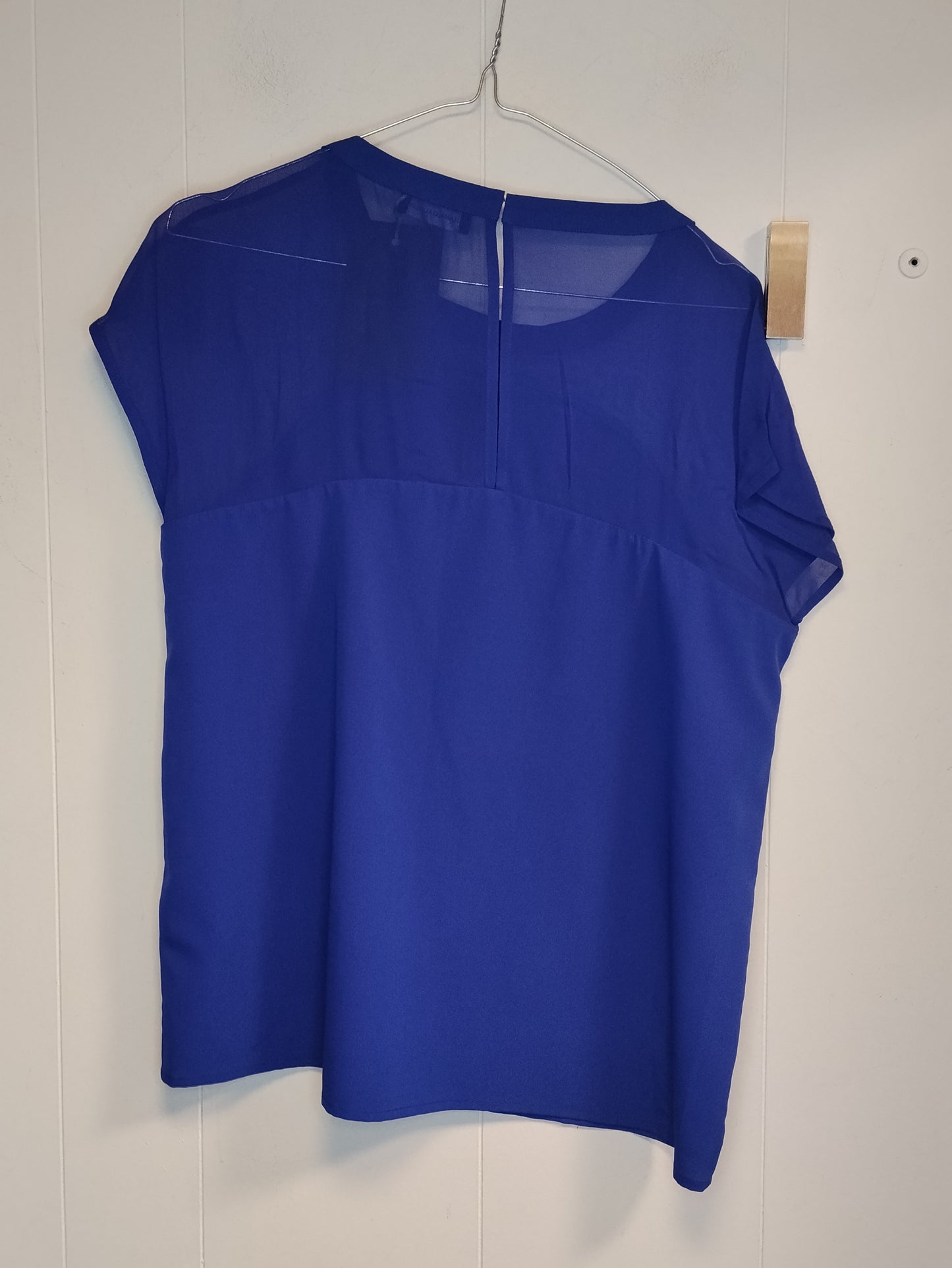 Blusa Diana Gallesi Donna Blu Royal con Applicazioni Paillettes Taglia 46 Elegante