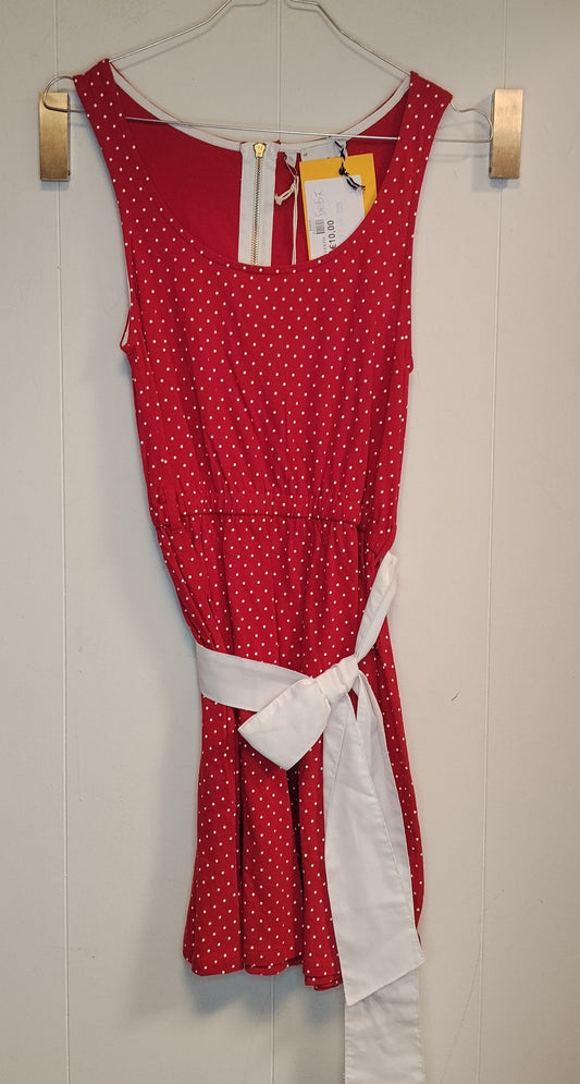 Vestito Donna Baby Angel Rosso a Pois Taglia XS Nuovo con Cartellino Abito Estivo