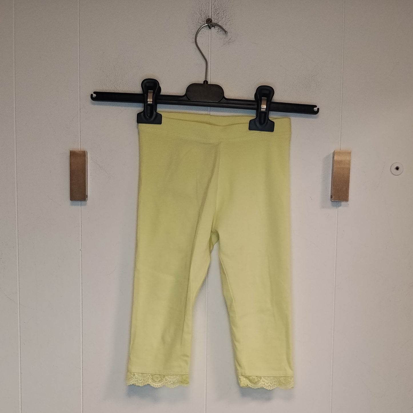Leggings Bambina Kiki & Koko Giallo Pastello Taglia 4 Anni 98 cm con Pizzo