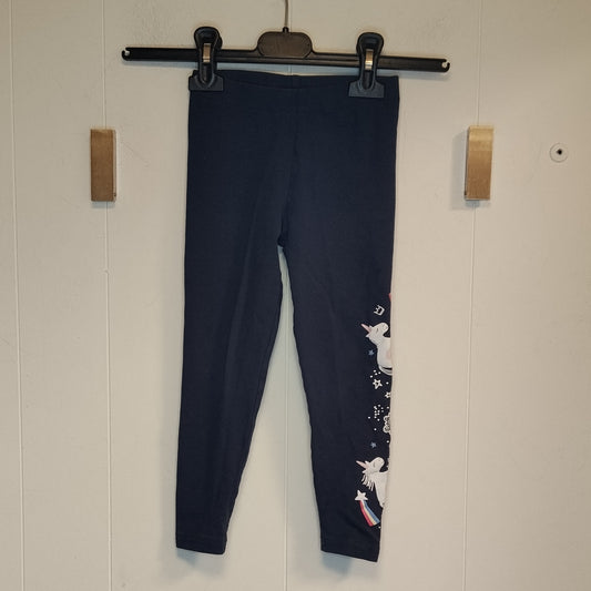 Leggings Bambina Kiki & Koko Blu Navy con Unicorni Taglia 6 Anni 104 cm