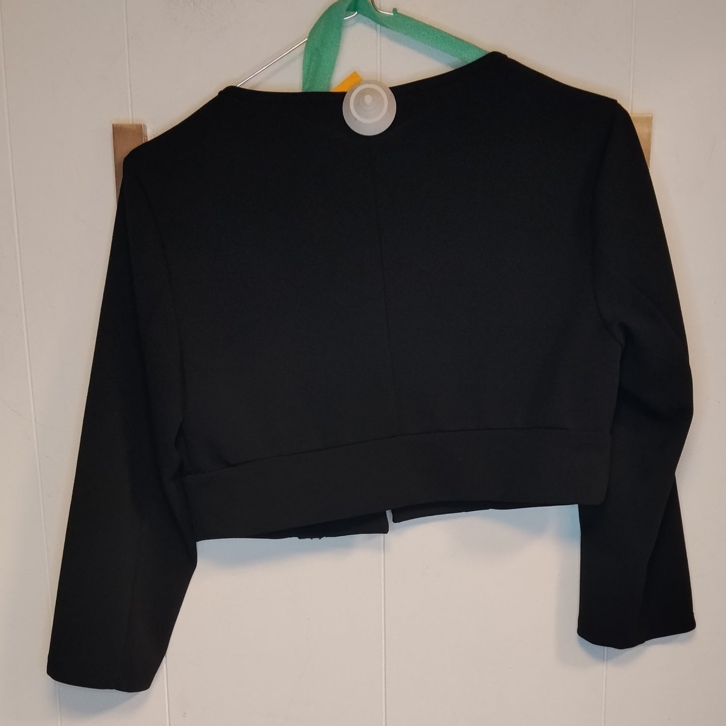 Coprispalle Donna Nero Elegante Taglia S Bolero Manica 3/4 Cerimonia