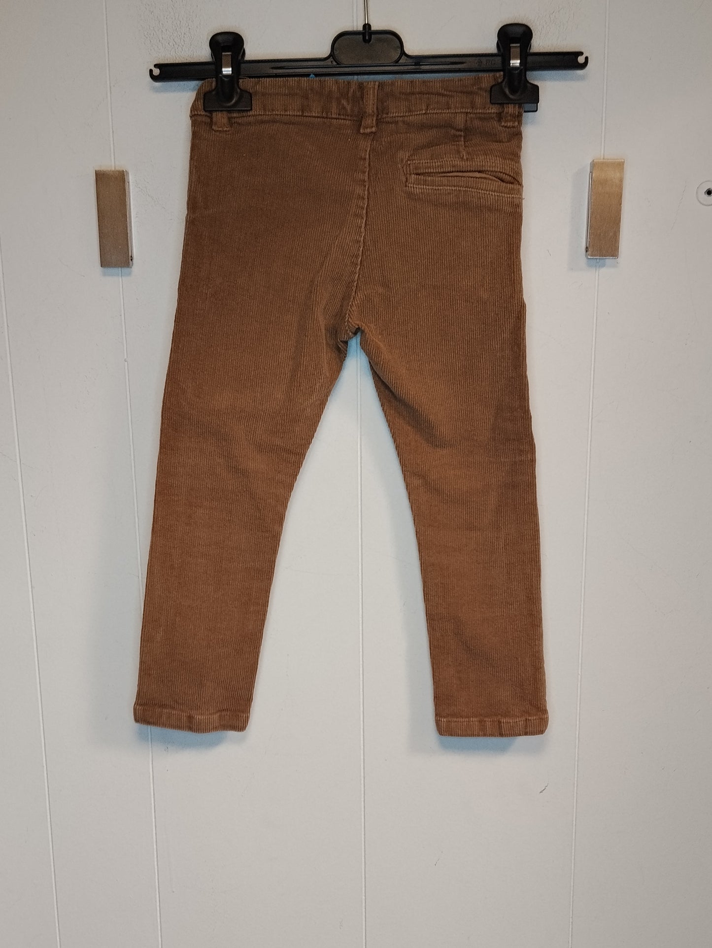 Pantaloni Bambino in Velluto Marrone Taglia 3 Anni Girovita 50 cm