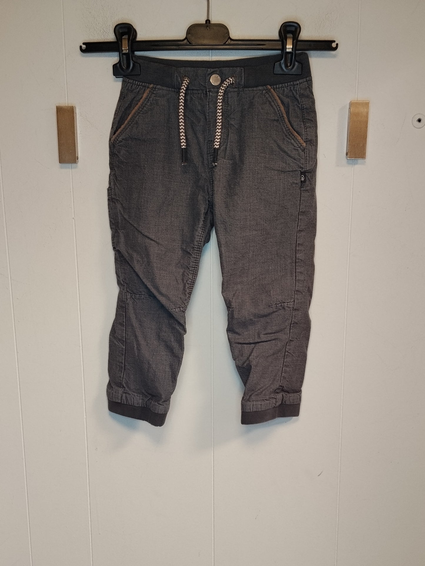 Pantaloni Jogger Bambino Obaibi Grigio Taglia 3 Anni 98 cm Girovita 48 cm