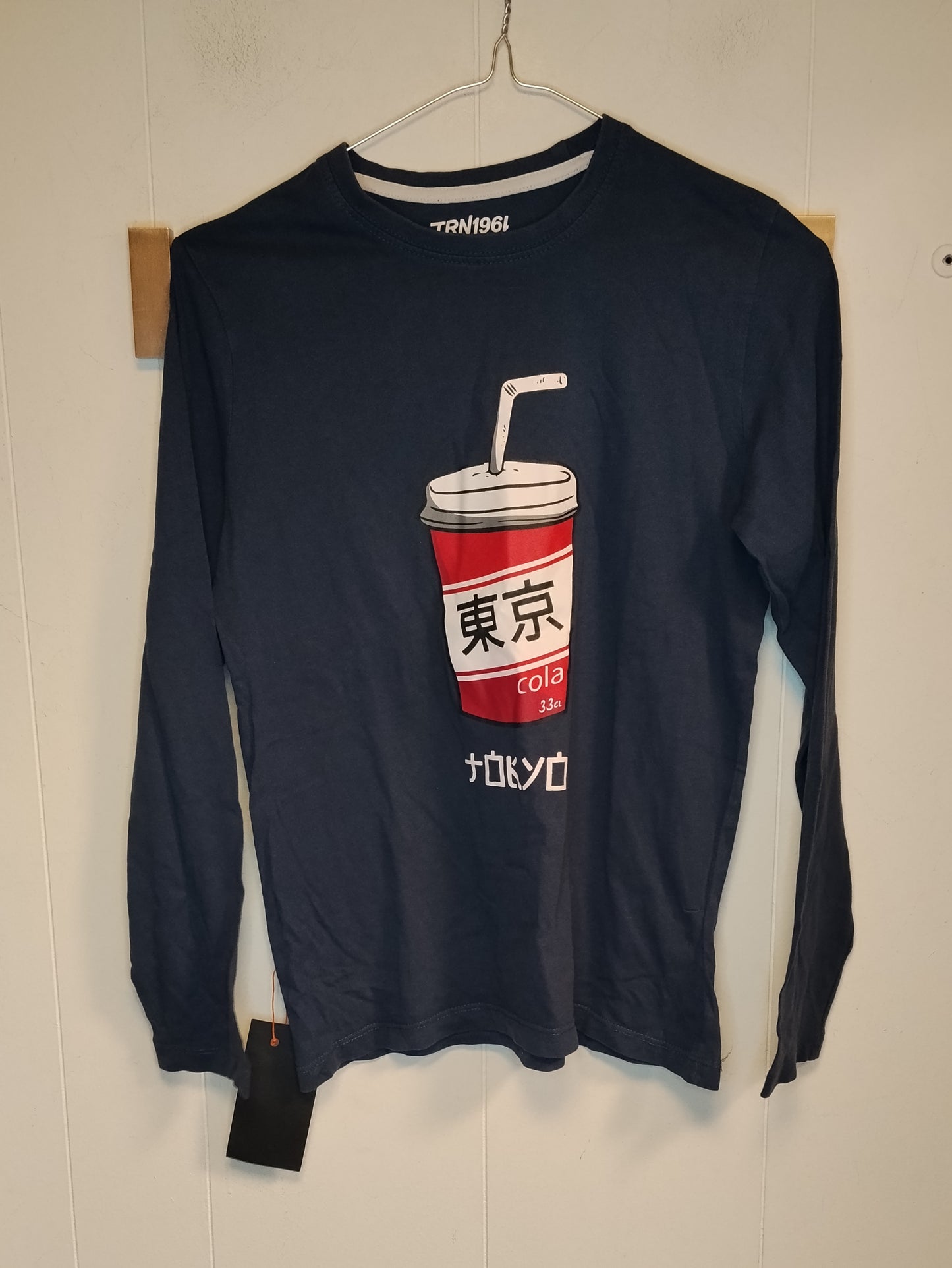 Maglia Ragazzo TRN1961 Blu Stampa Tokyo Cola Taglia 12-13 Anni