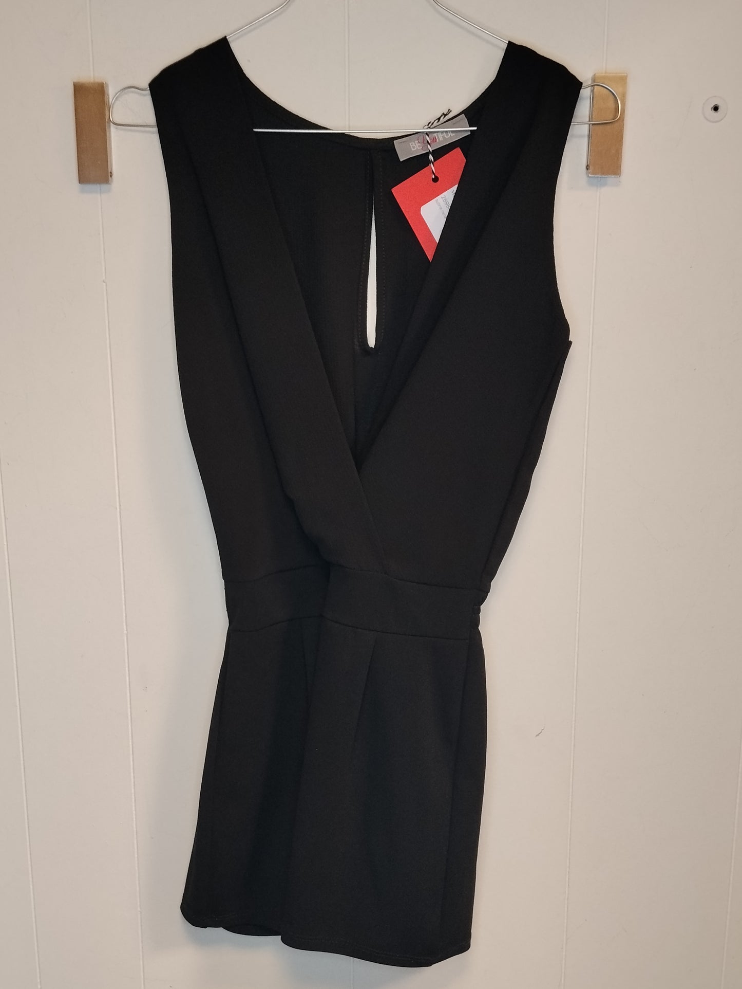 Abito Donna Nero Be You Tiful Taglia S Scollo Incrociato Elegante