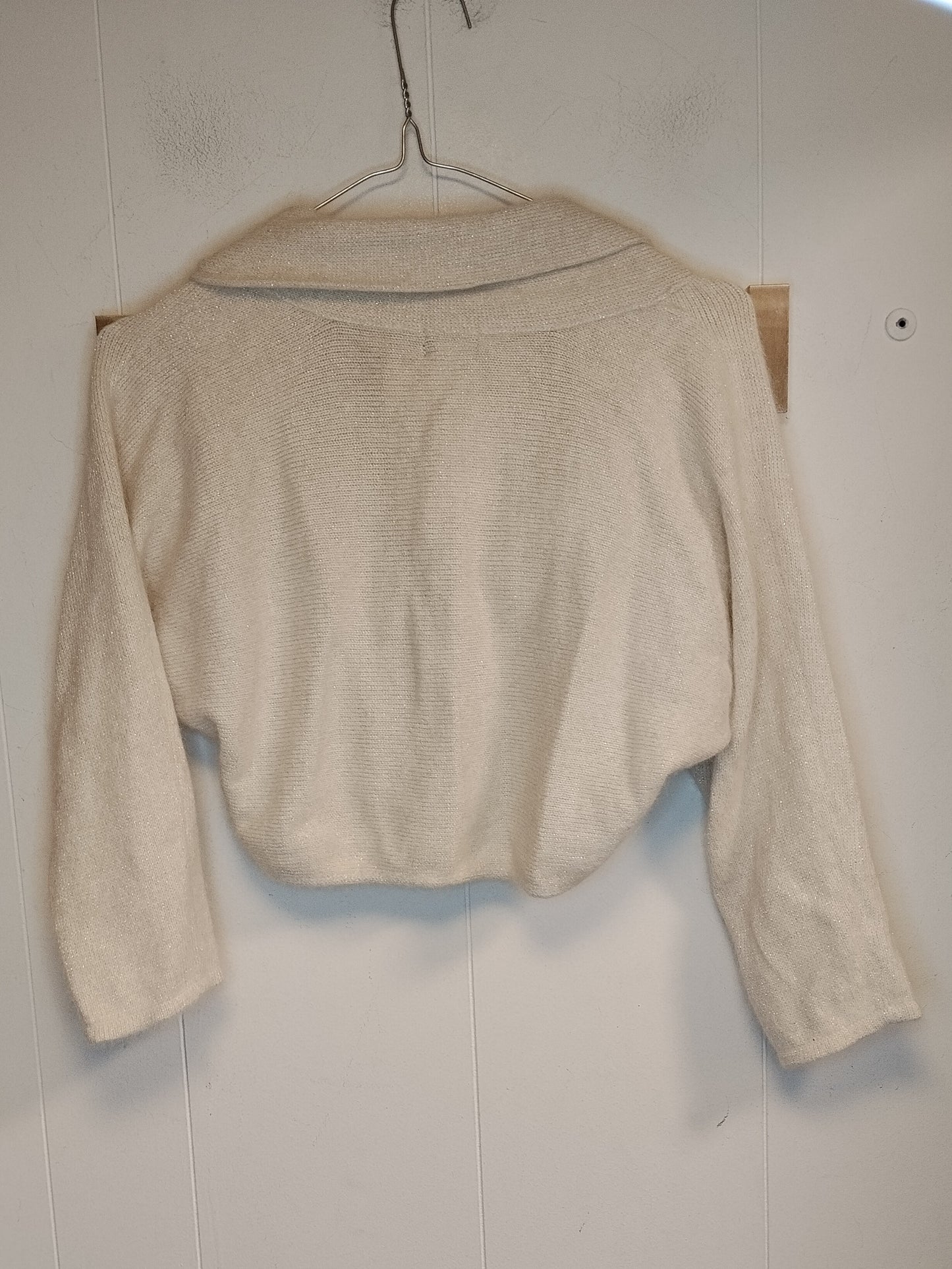Coprispalle Donna H&M Beige Chiaro Taglia S Bolero in Maglia Elegante Lurex