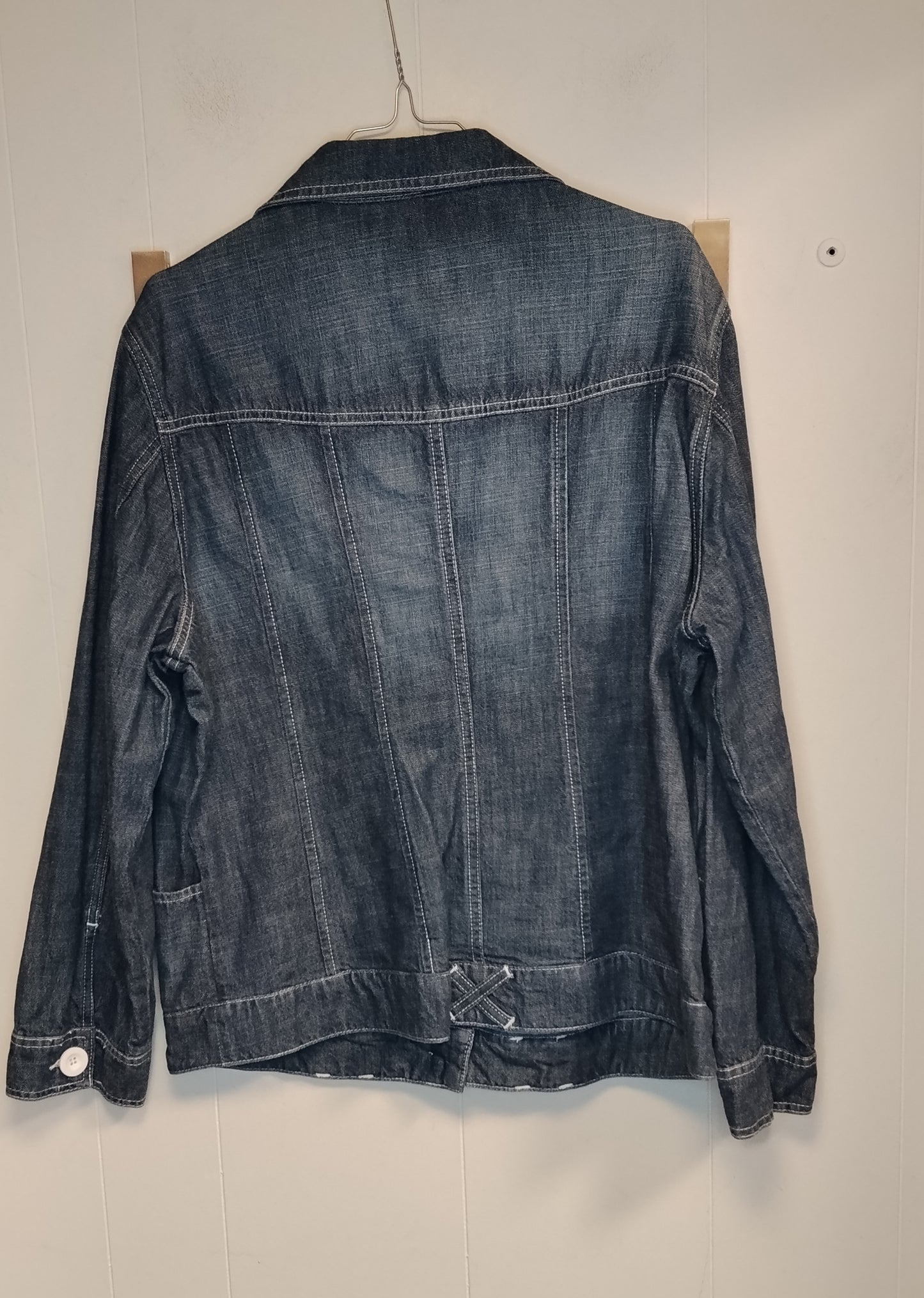 Giacca Donna OVS Jeans Blu Taglia 42 Giubbino Denim Leggero Casual