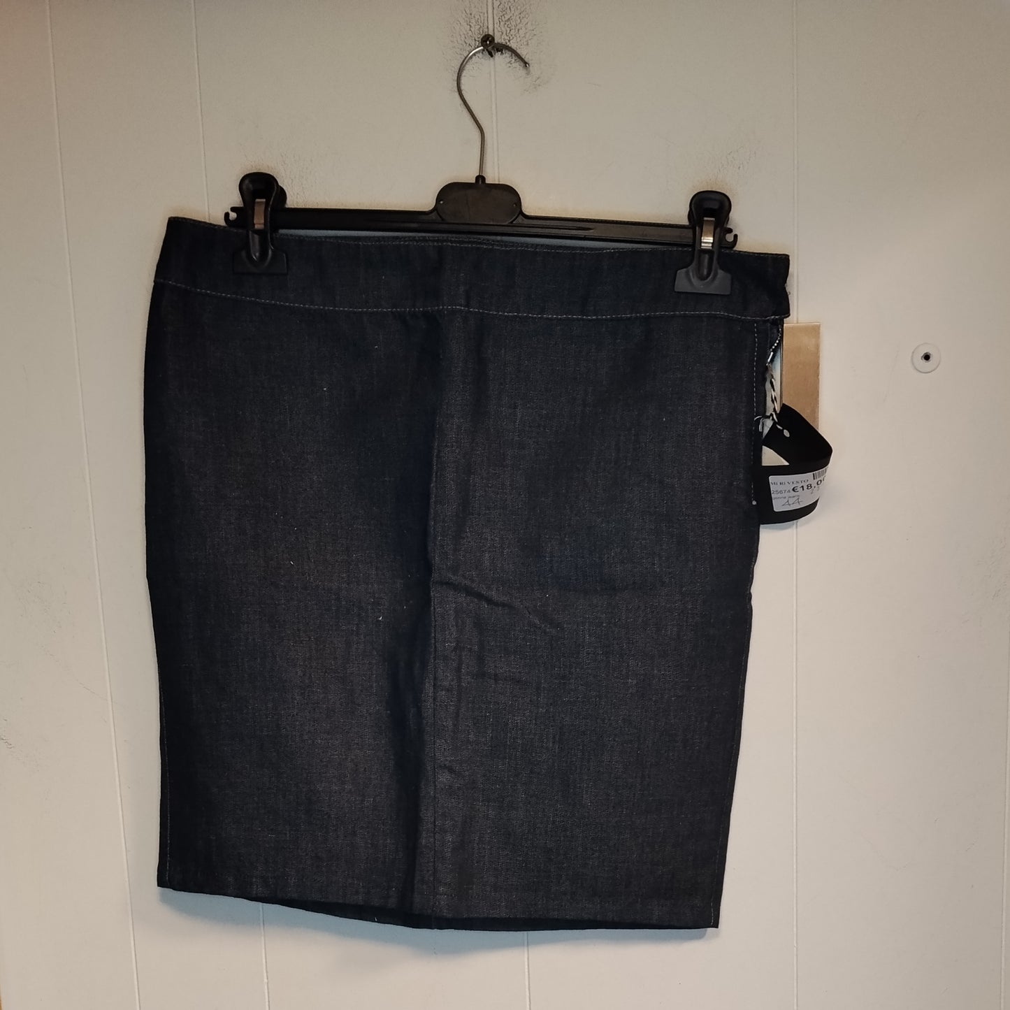 Gonna Donna GAS Denim Blu Scuro Taglia 44 Tubino Jeans Girovita 88 cm