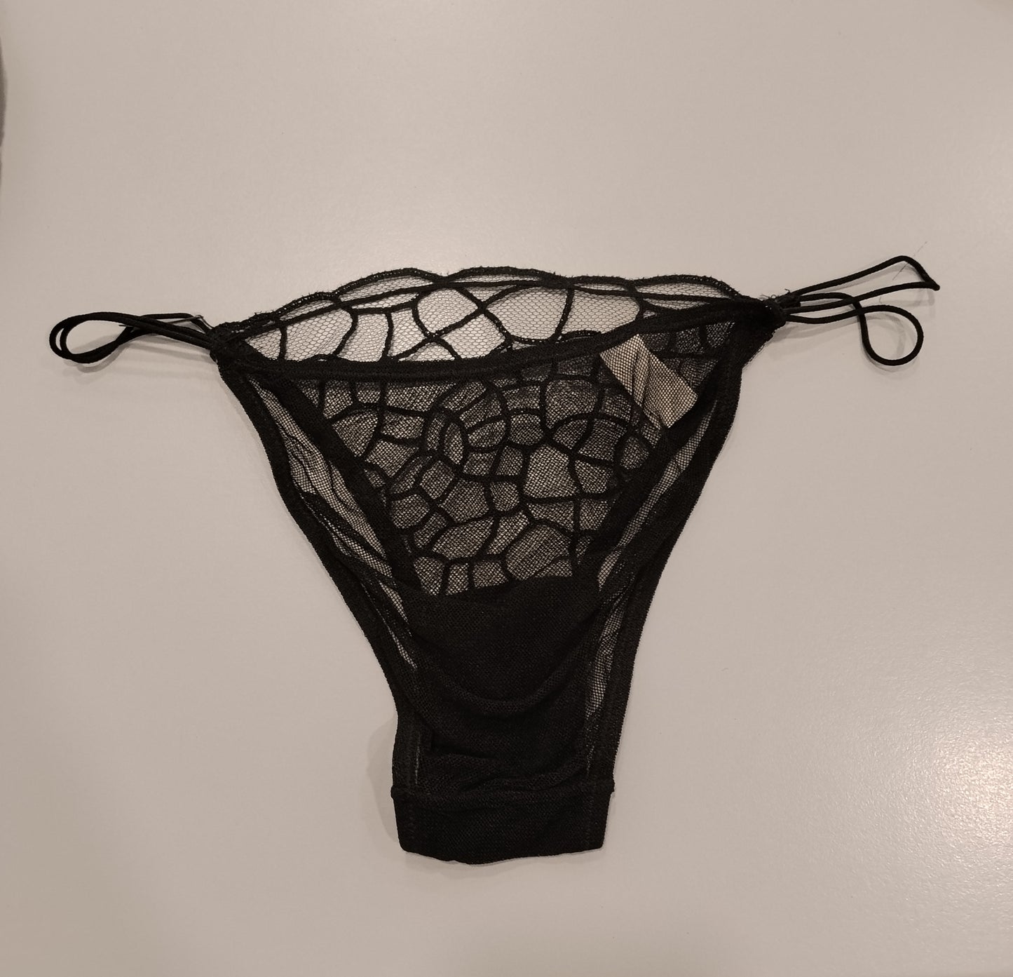 Completo Intimo Donna 4 Pezzi Nero in Pizzo e Tulle Carstirs Senza Taglia