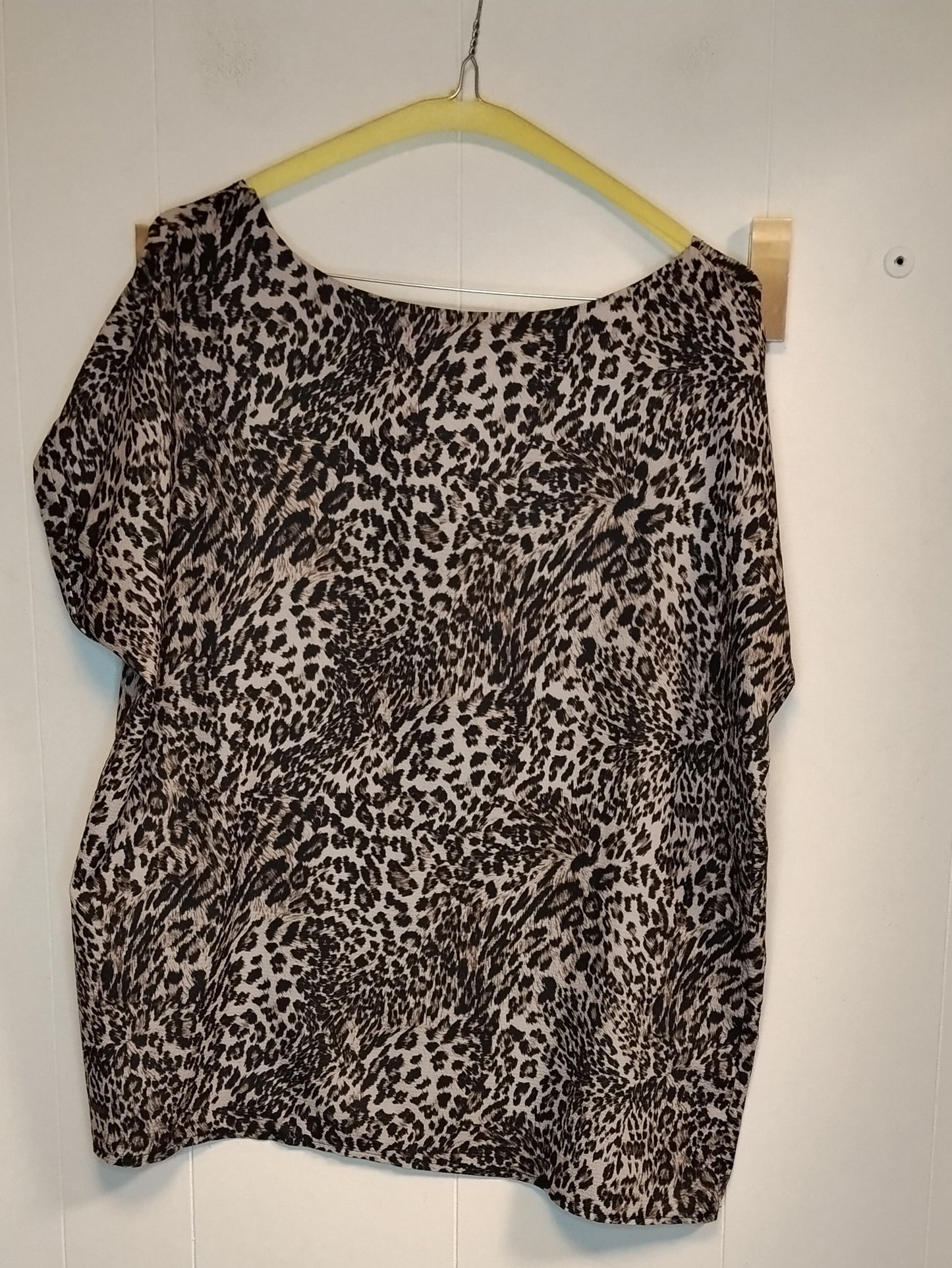 Blusa Piazza Italia Donna Taglia XL Fantasia Animalier Leopardata