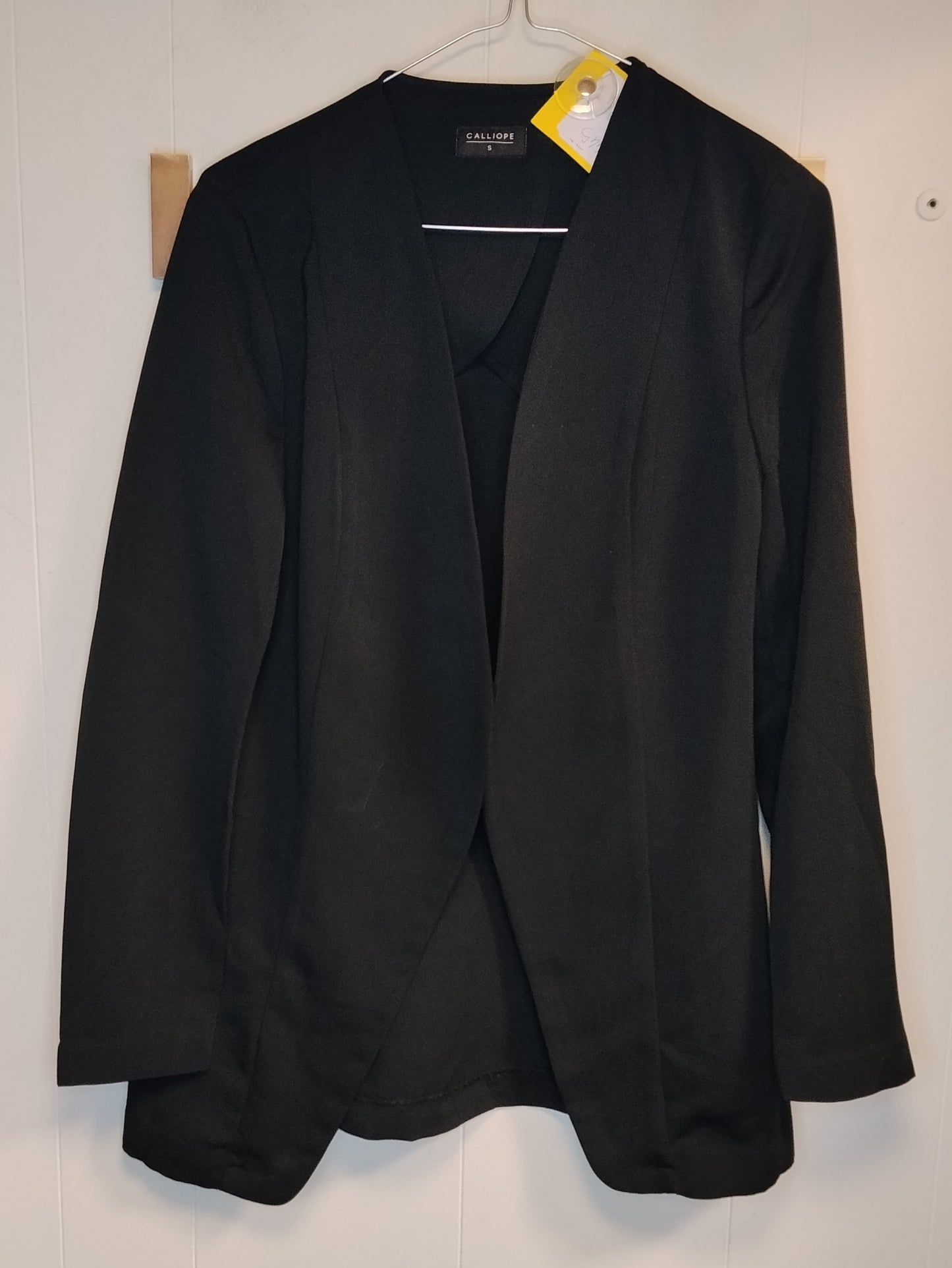 Blazer Donna Calliope Nero Aperto Elegante Taglia S