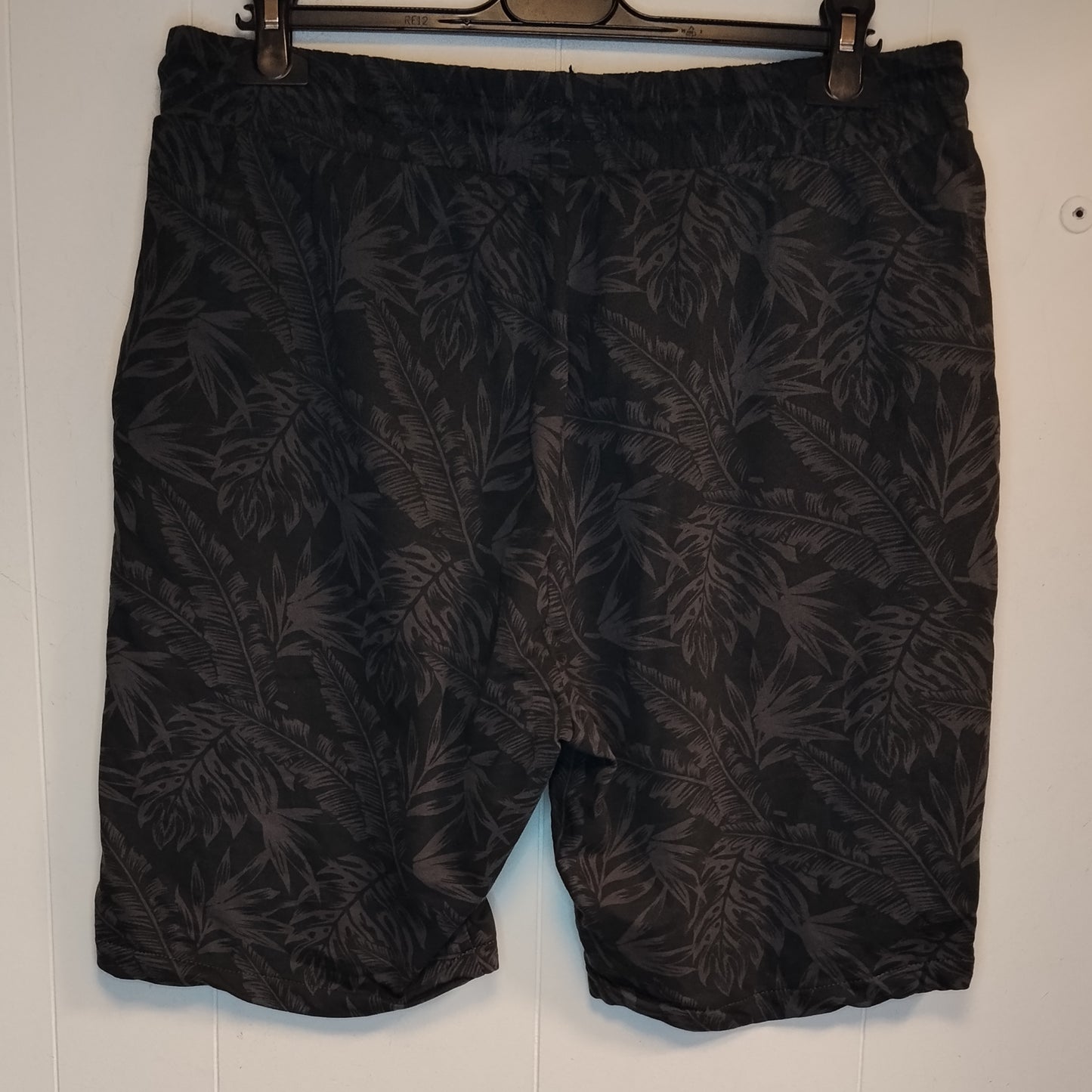 Bermuda Uomo Terranova Nero Fantasia Tropicale Taglia XL
