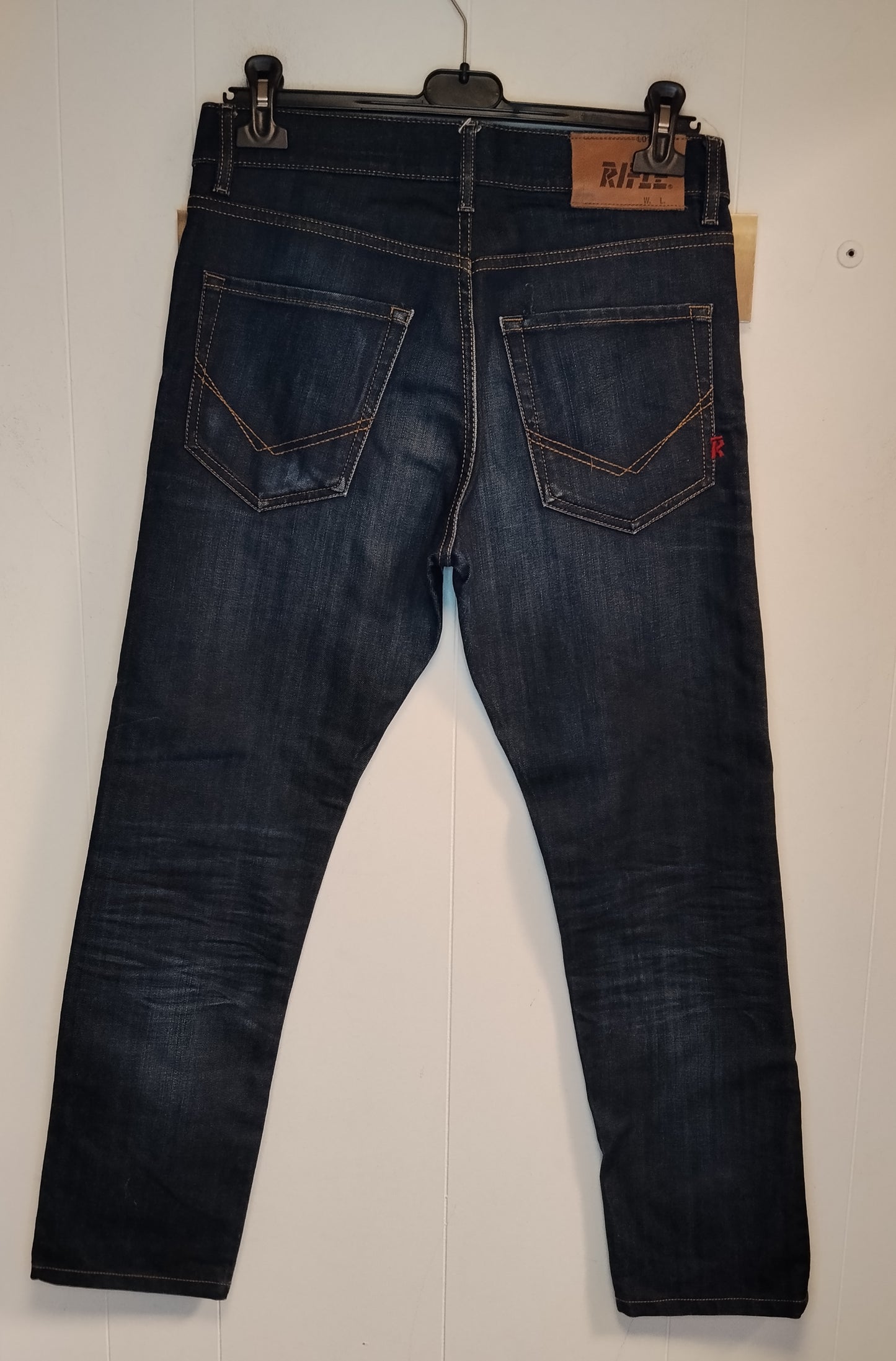 Jeans Uomo Rifle Denim Blu Scuro Taglia 44 Girovita 80 cm