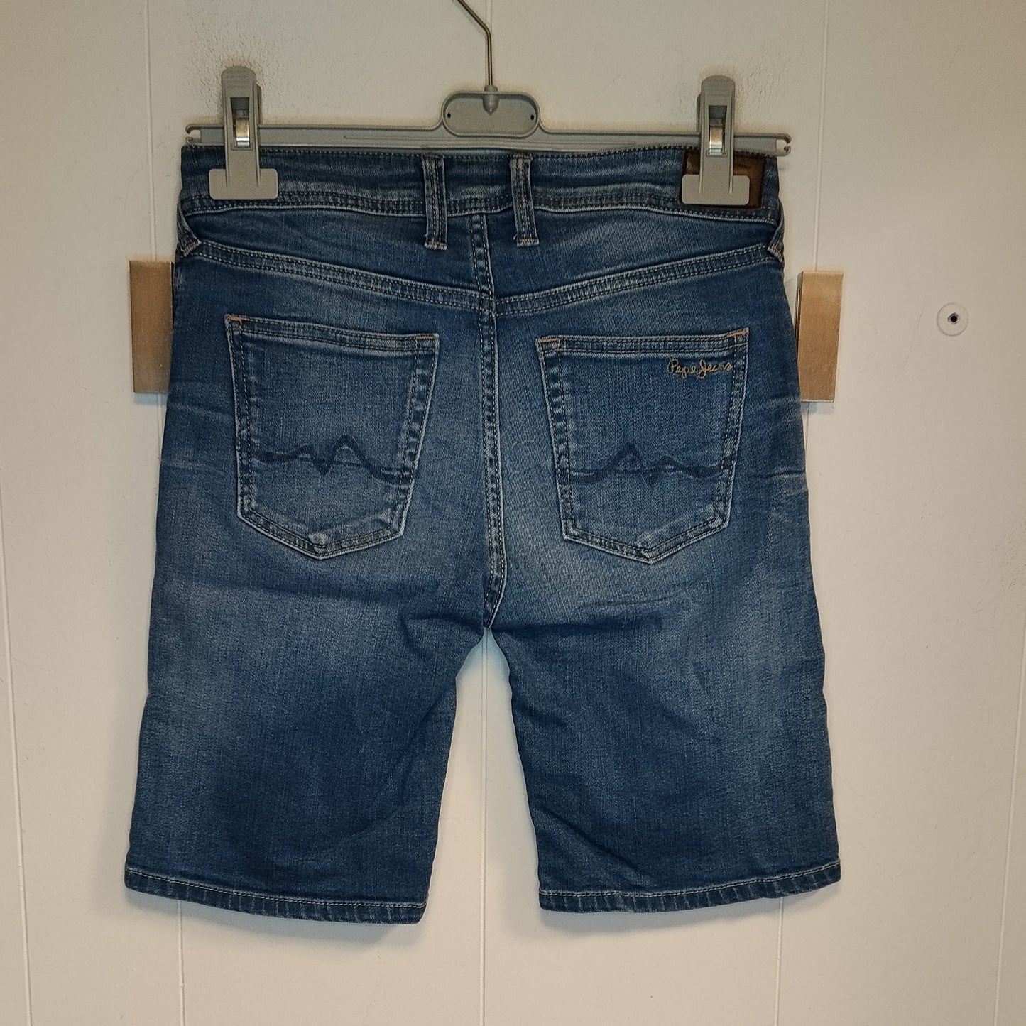 Bermuda Jeans Donna Pepe Jeans Taglia 40 Denim Chiaro Slim Fit