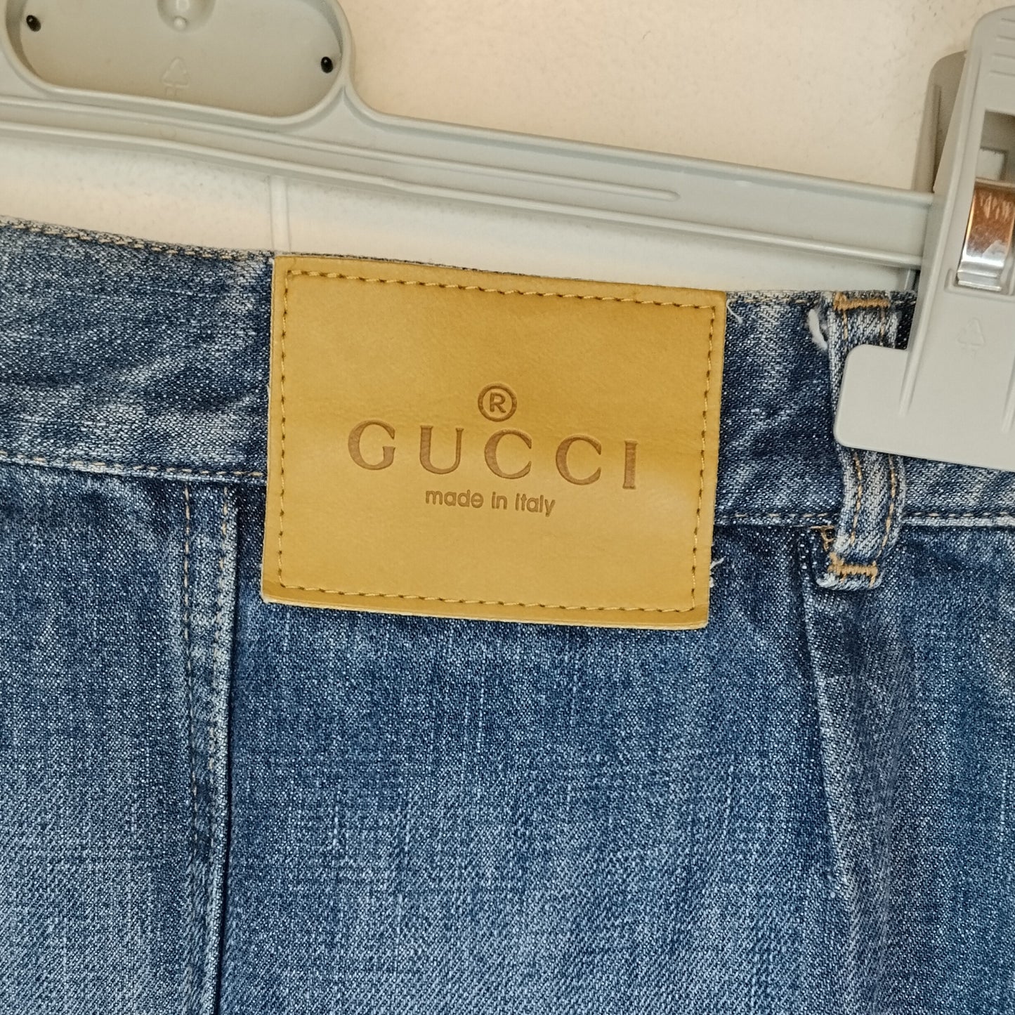 Gonna Jeans Gucci Donna Taglia 38 Denim Blu Gonna Tubino con Zip Laterale