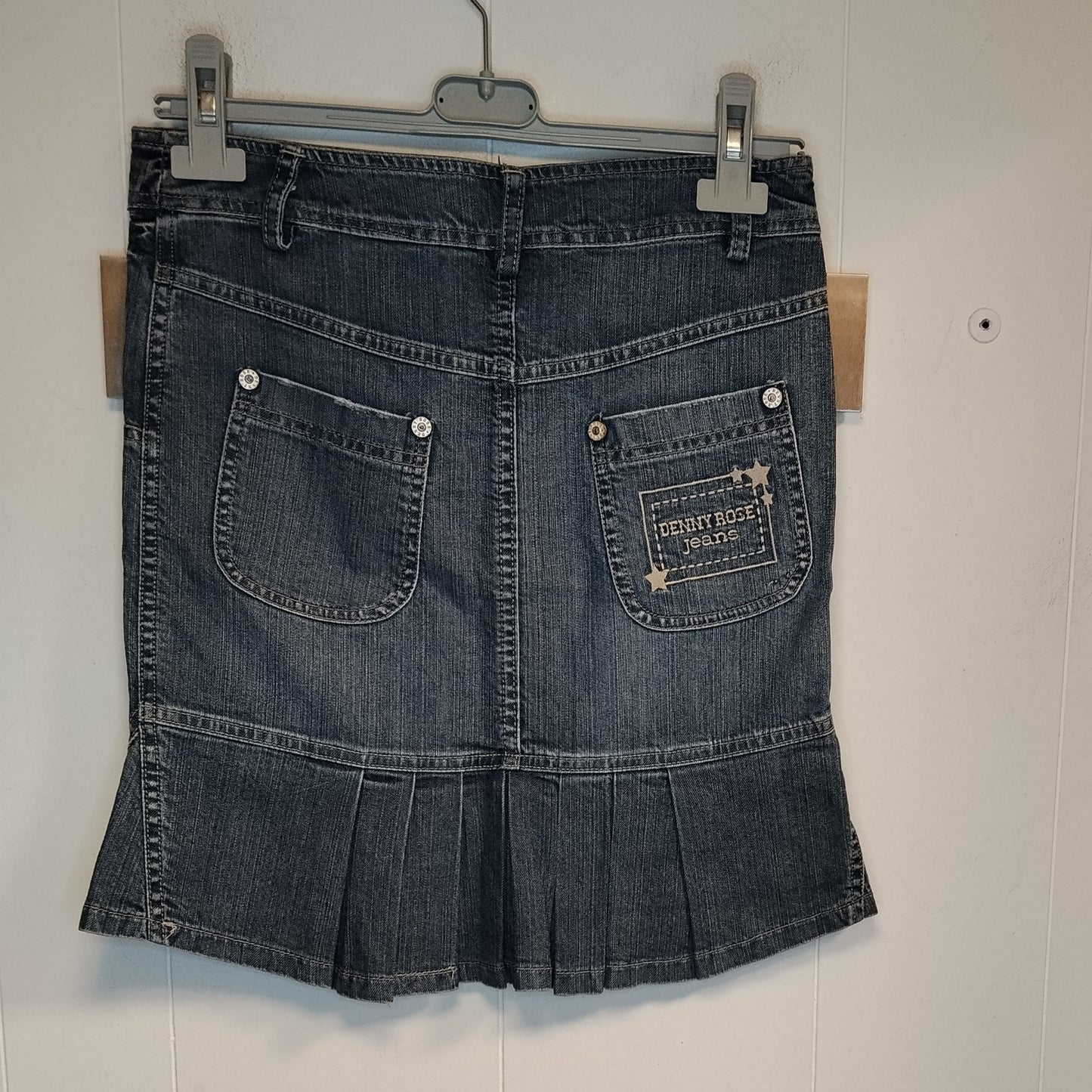 Gonna Jeans Denny Rose Taglia S Denim Blu Mini Gonna Donna
