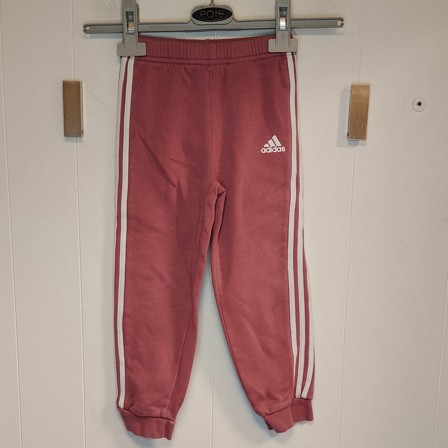Pantaloni Tuta Bambina Adidas Rosa Taglia 3-4 Anni 104 cm Girovita 48 cm