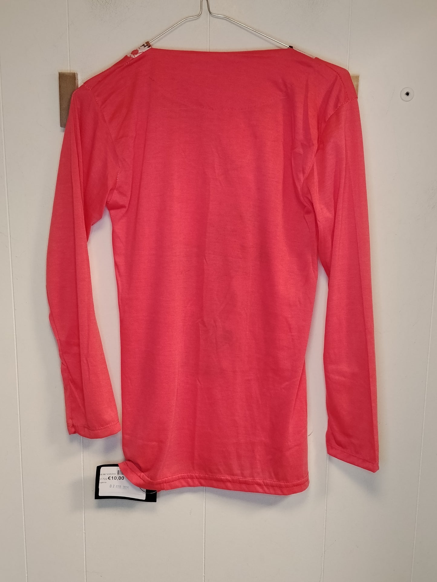 Pigiama Donna Due Pezzi Rosa Fantasia Geometrica Taglia S Girovita 52 cm