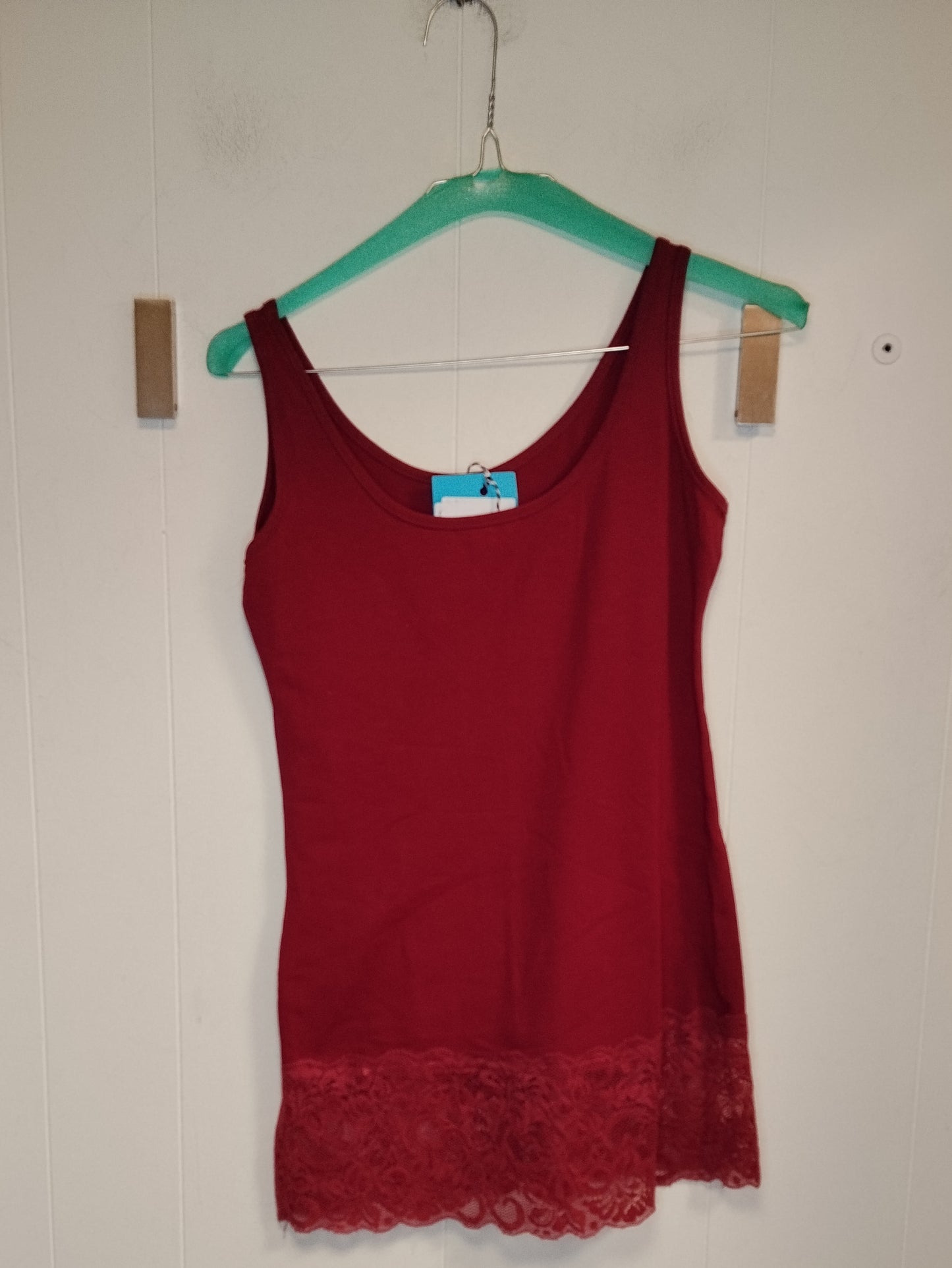 Canotta Donna Me & Me Rossa con Pizzo Taglia S