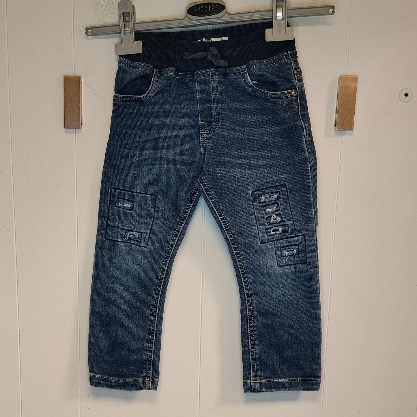 Jeans Bambino Melby Taglia 3 Anni Denim Blu Elasticizzato Girovita 46 cm
