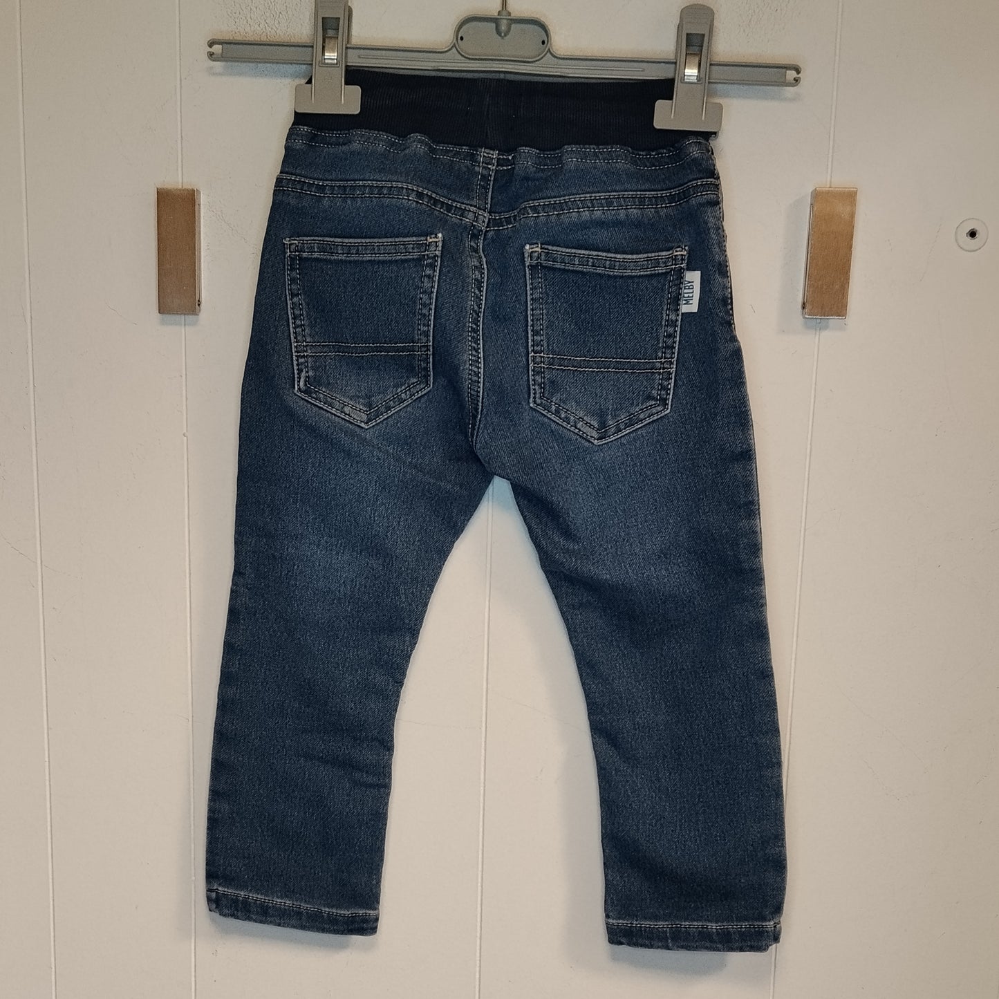Jeans Bambino Melby Taglia 3 Anni Denim Blu Elasticizzato Girovita 46 cm