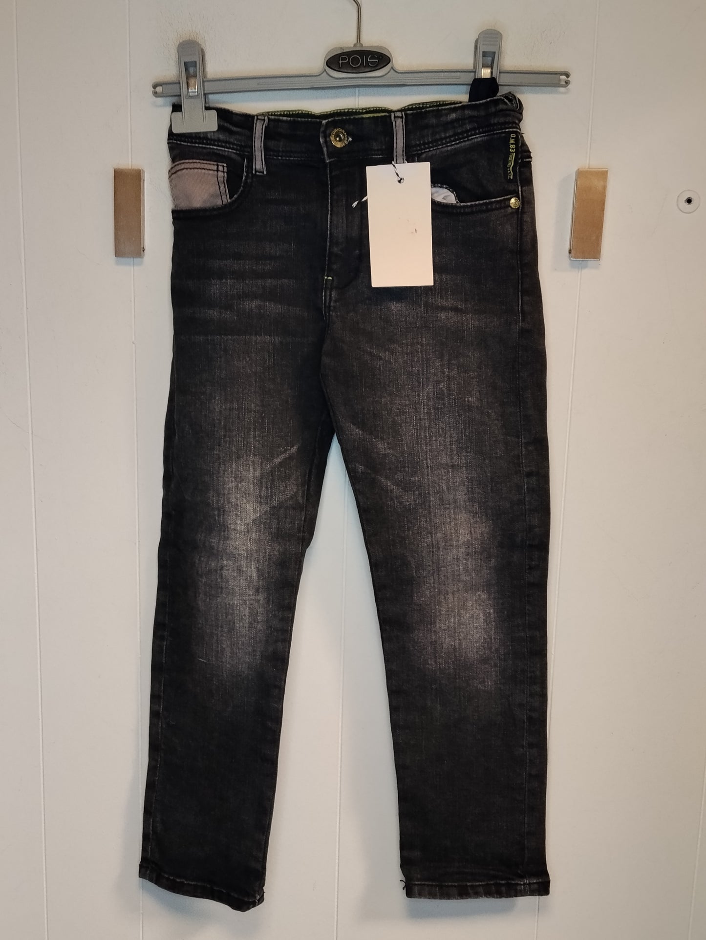 Jeans Bambino OM 83 Denim Scuro Taglia 7-8 Anni Girovita 64 cm