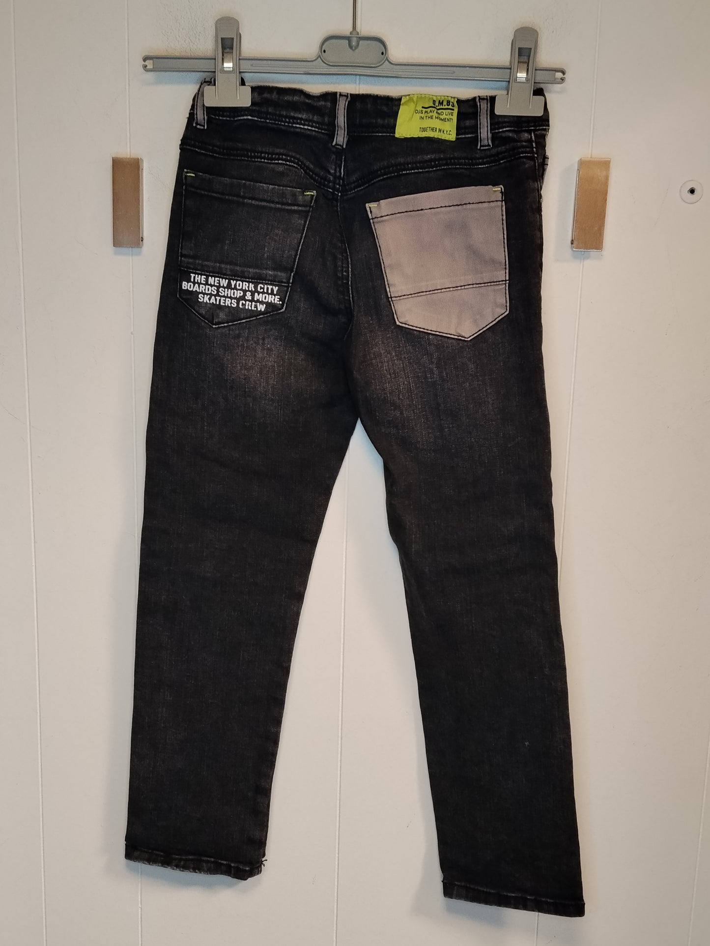 Jeans Bambino OM 83 Denim Scuro Taglia 7-8 Anni Girovita 64 cm