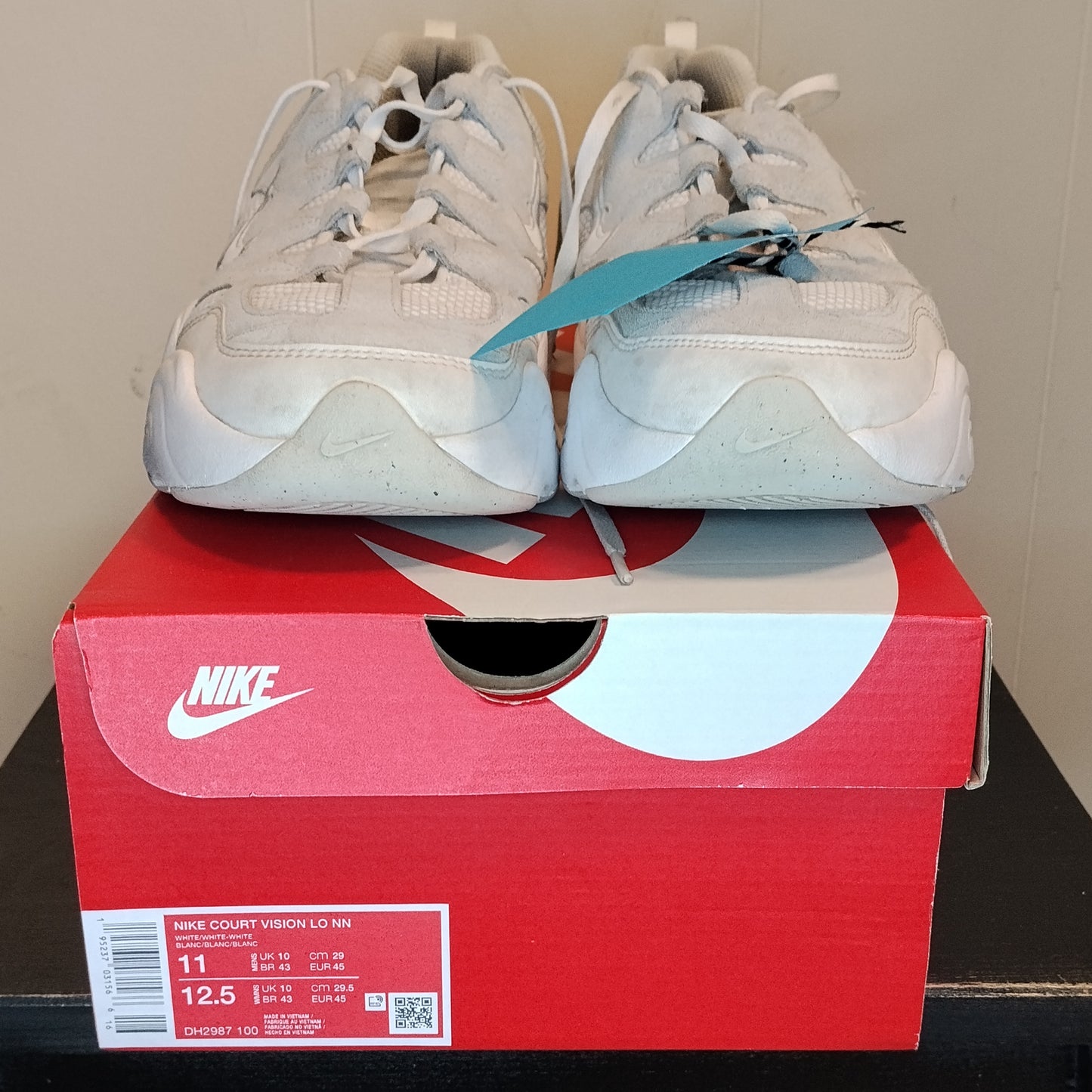 Scarpe Sneakers Nike Bianche Uomo Donna Taglia 42,5 Complete di Scatola