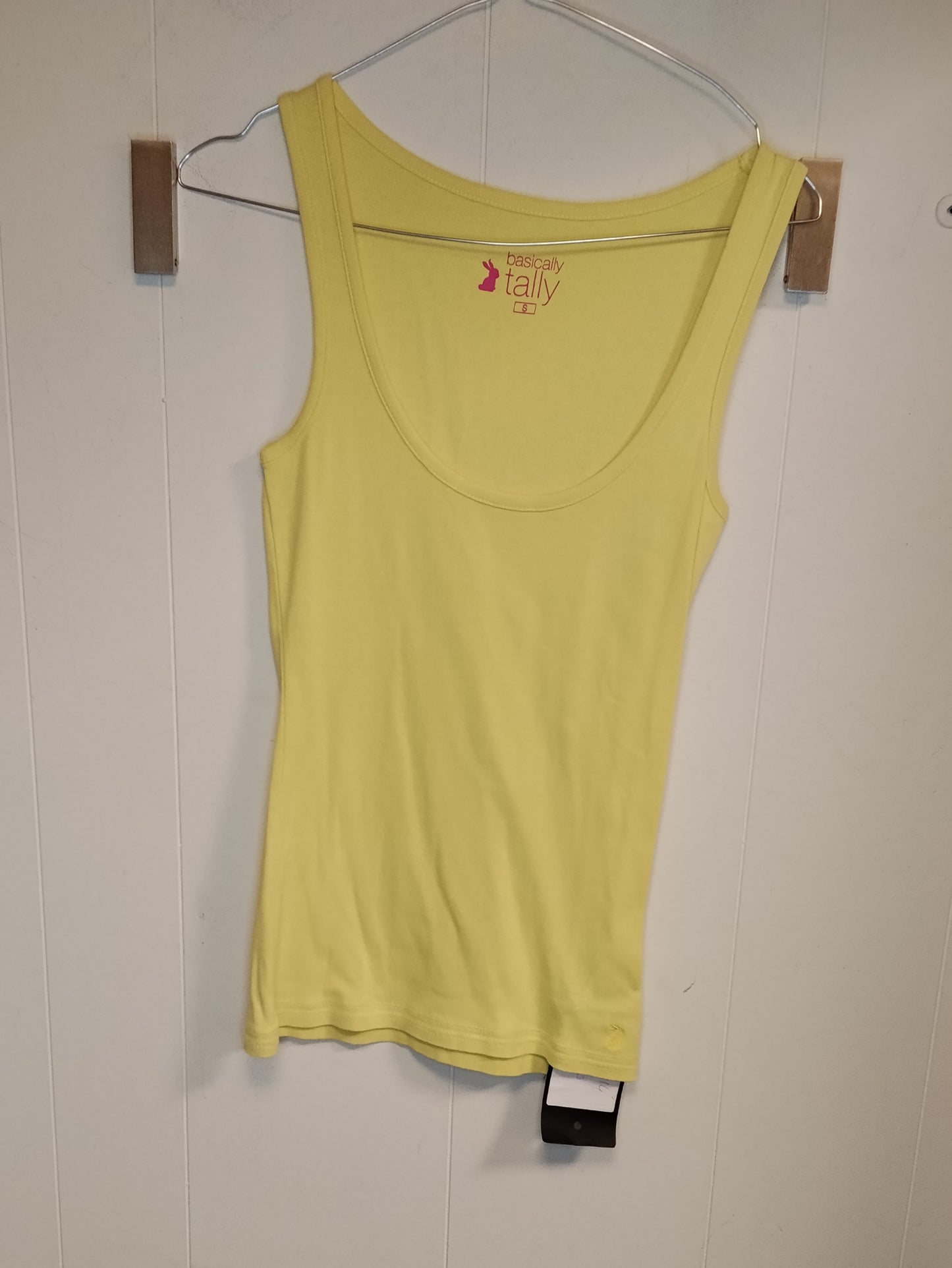 Canotta Basically Tally Donna Taglia S Gialla Elasticizzata Basic