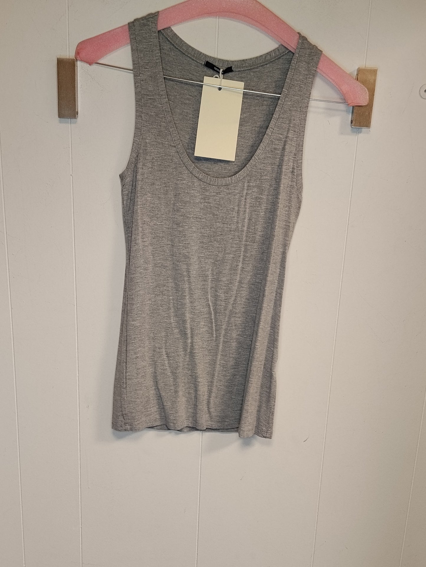 Canotta Tezenis Donna Taglia S Grigio Melange Basic Elasticizzata