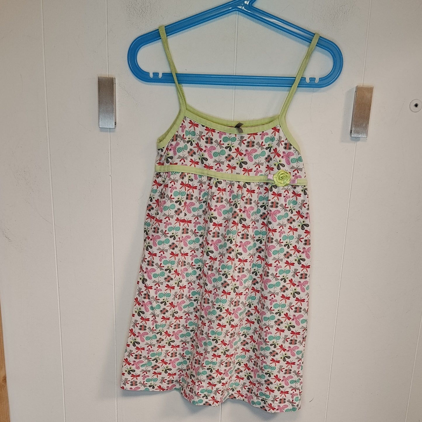 Vestito Bambina Orchestra 8 Anni Fantasia Farfalle e Libellule Spalline Sottili