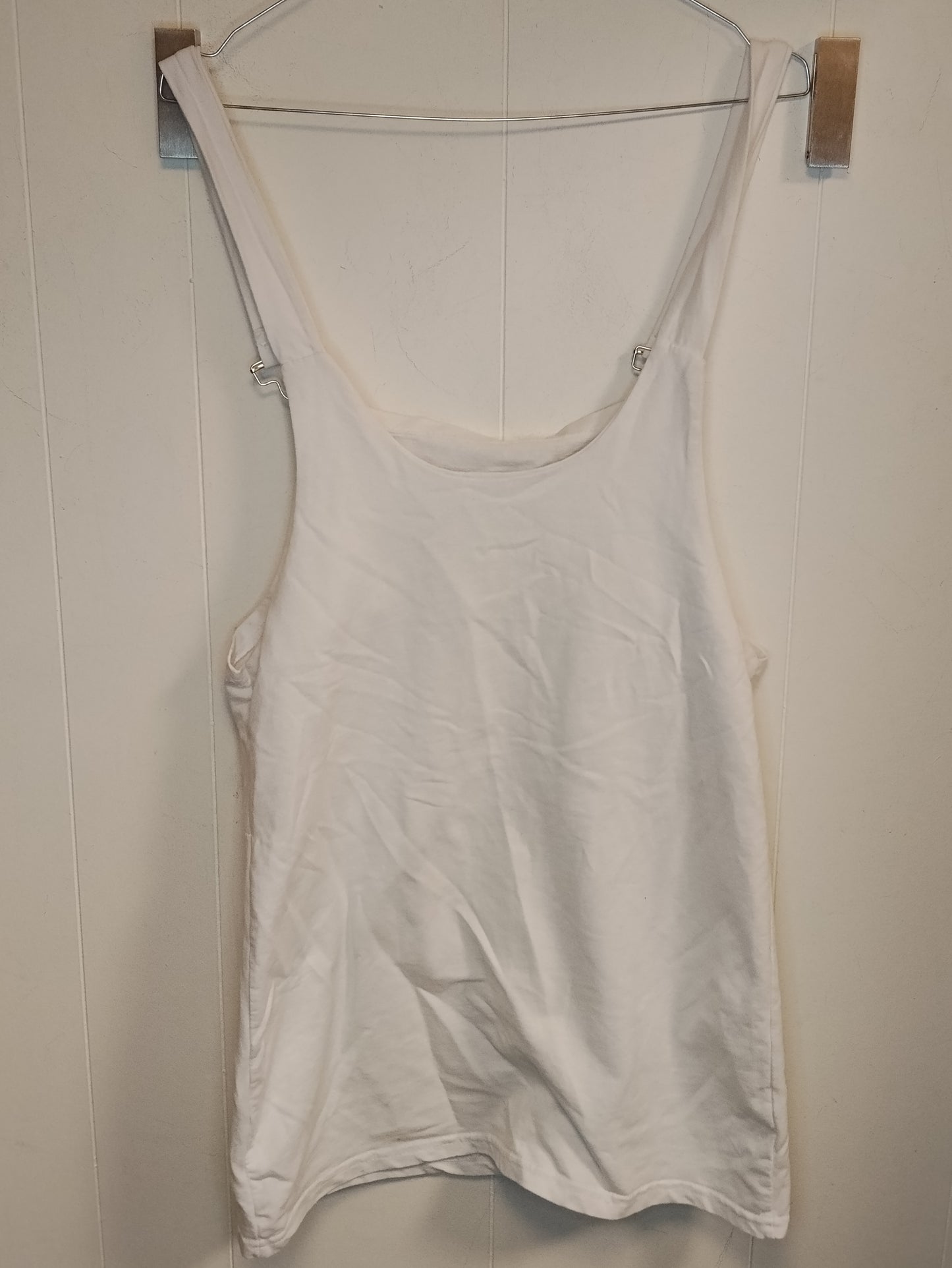 Salopette Donna Bianca Taglia M Abito Canotta Estivo Casual