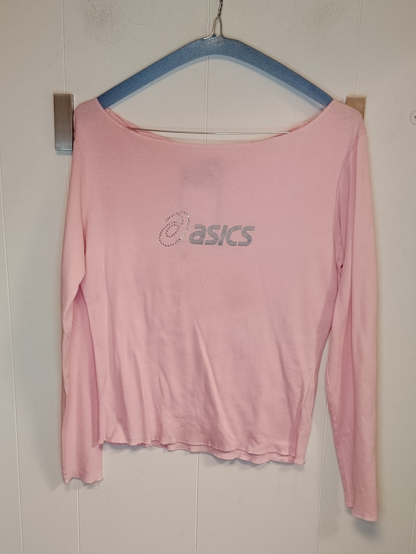 Maglia Asics Donna Rosa Chiaro Manica Lunga Taglia M