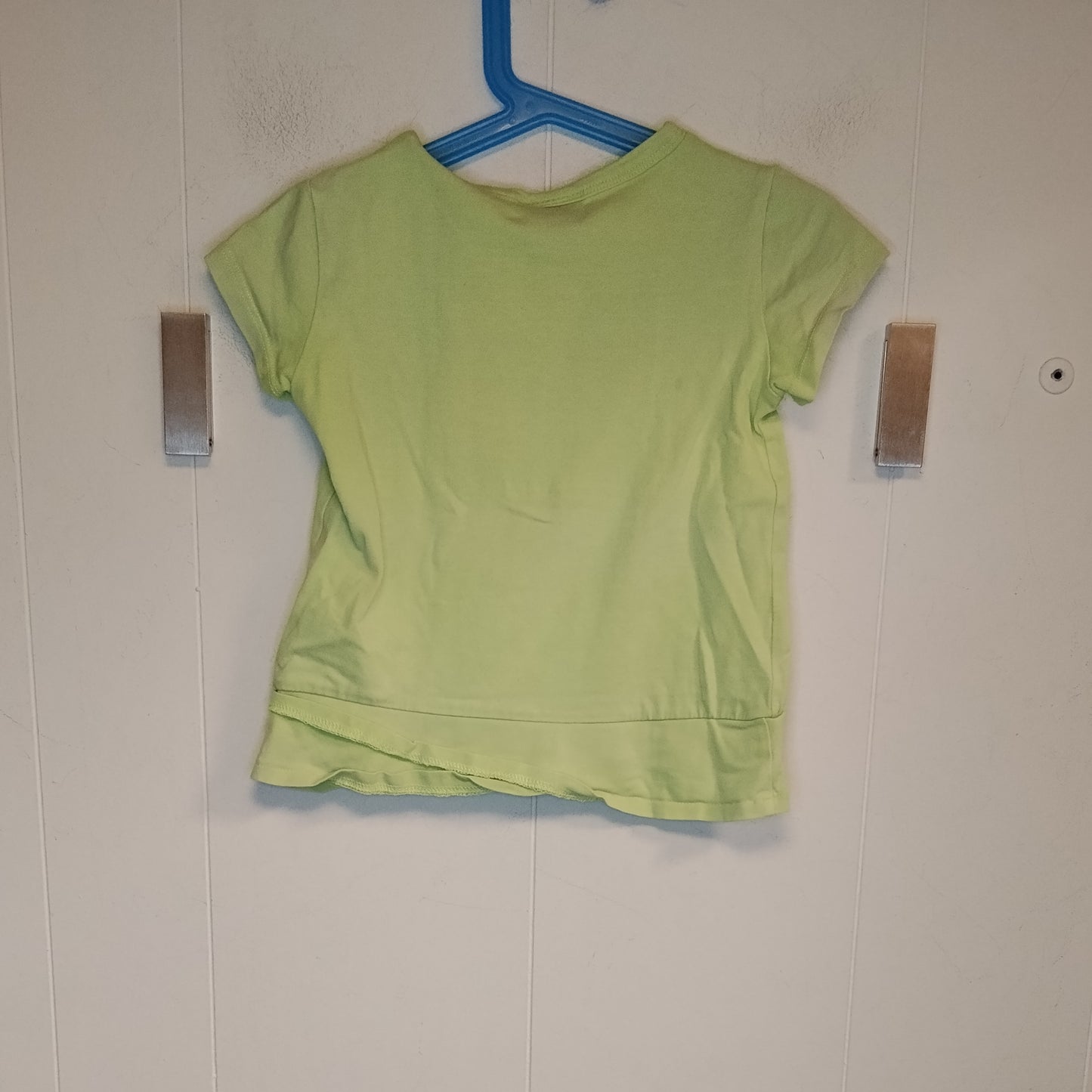 Maglietta Bambina Primigi Taglia 4 Anni Verde Lime con Stampa Glitter