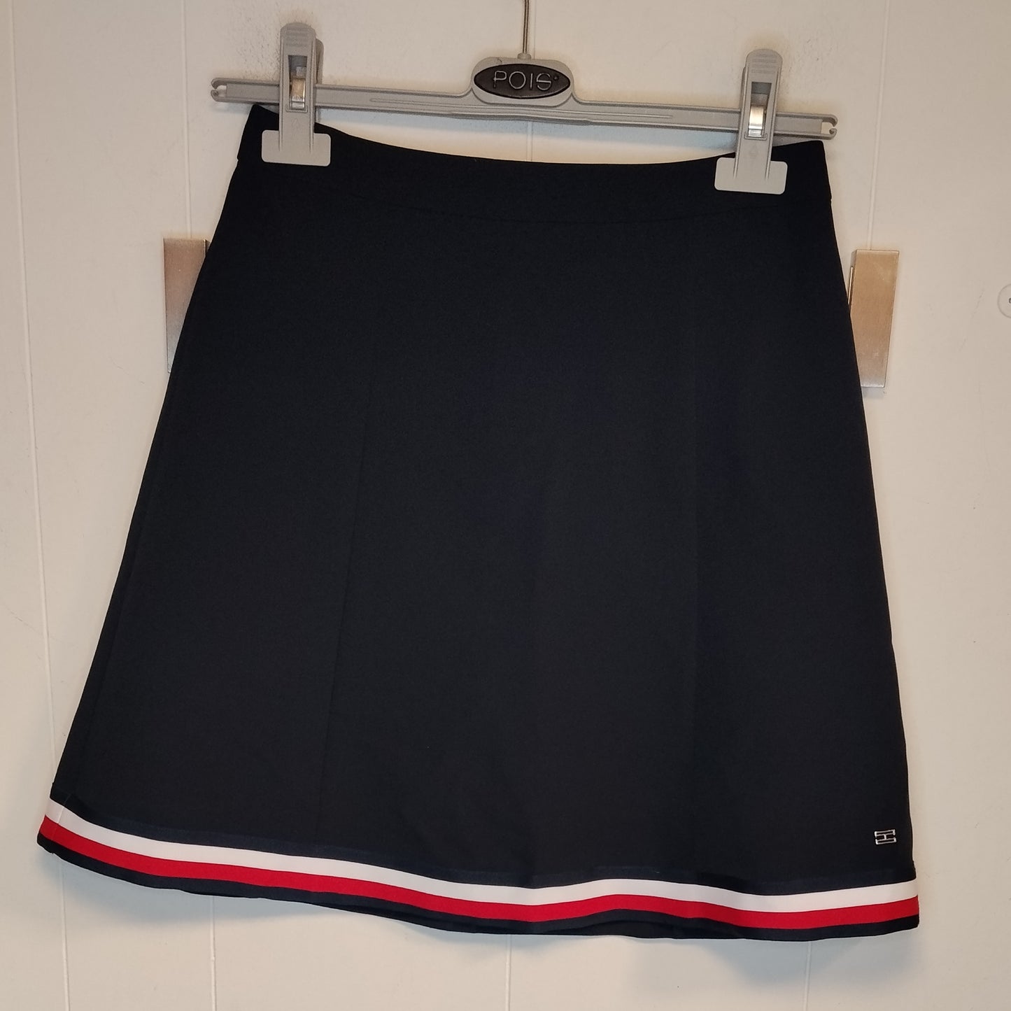 Gonna Tommy Hilfiger Donna Blu Navy Taglia 38 Girovita 68 cm Stile Tennis