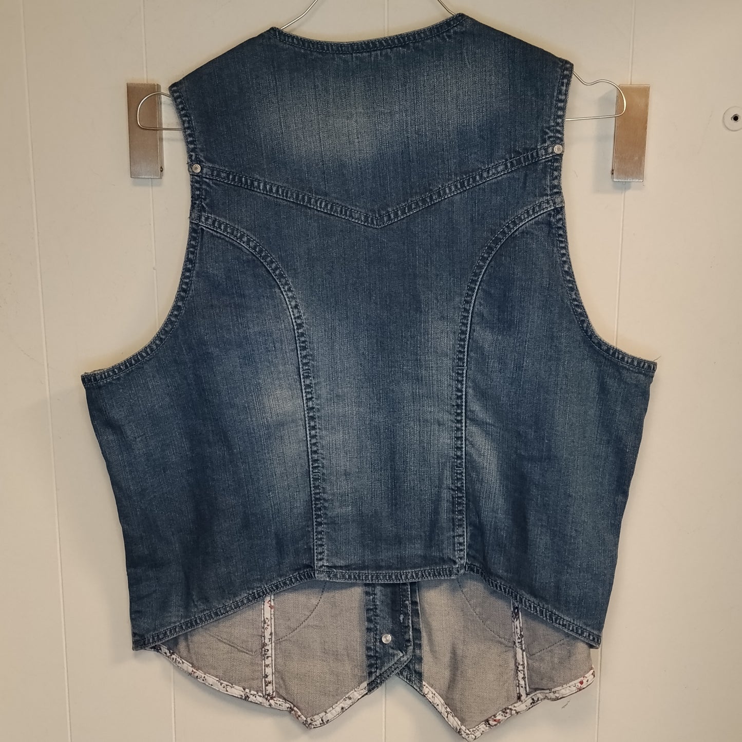 Gilet Donna Country Romantic Denim Blu Taglia 50
