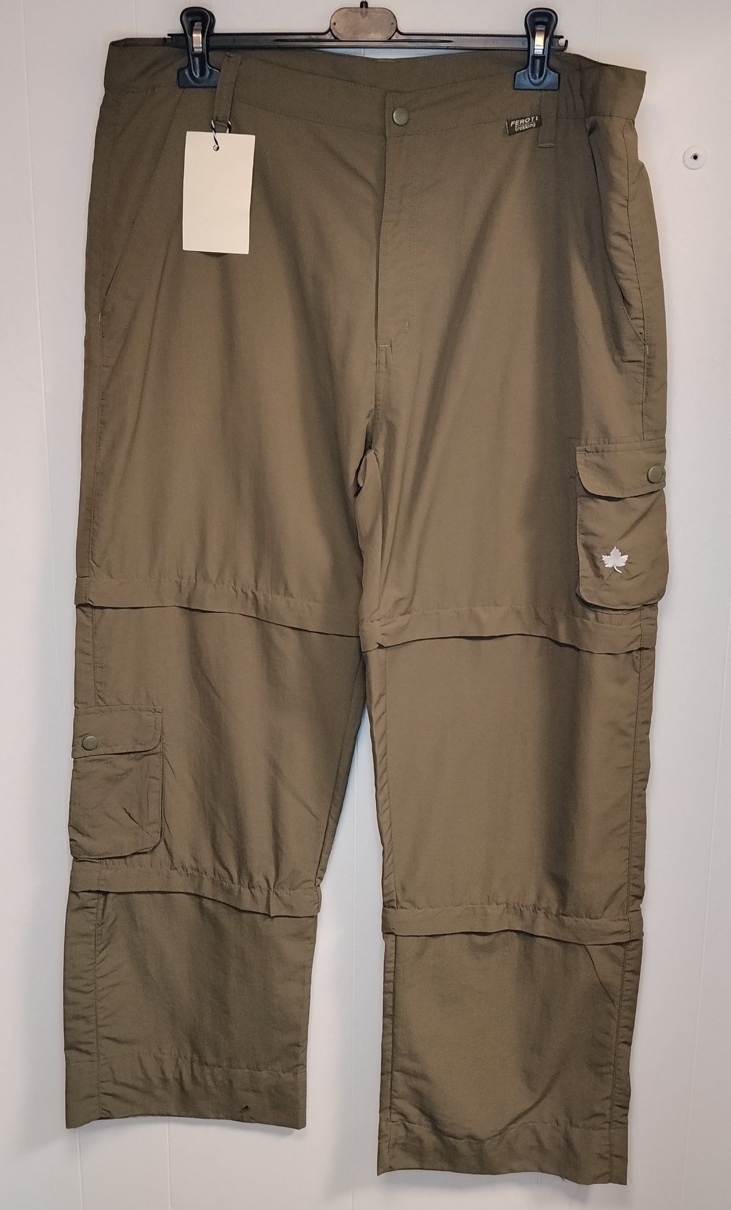 Pantaloni Trekking Uomo Ferrino Convertibili Beige Taglia XL